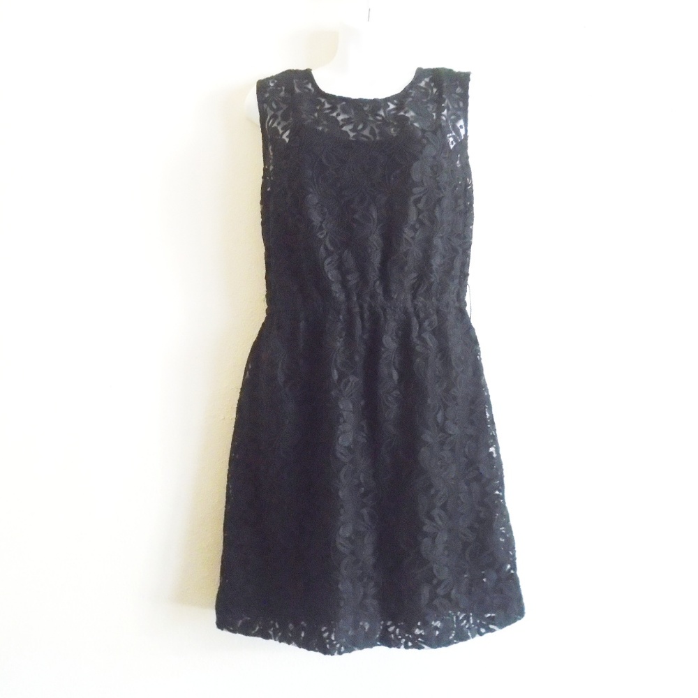 I Heart Ronson small black lace dress